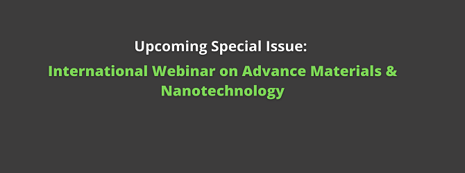 International Webinar on Advance Materials & Nanotechnology; October 15, 2020